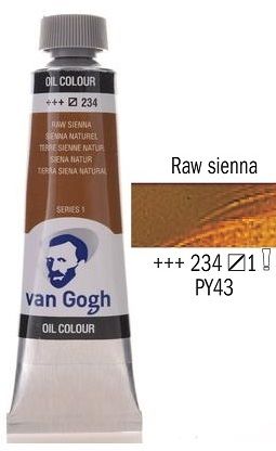 VAN GOGH Oil, 40ml * RAW SIENNA - Маслена боя - Натурална сиена * 234