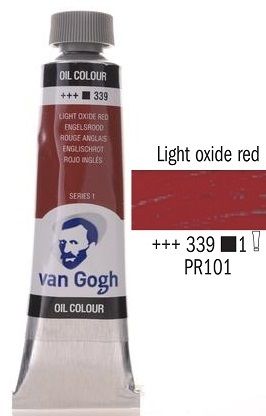 VAN GOGH Oil, 40ml * LIGHT OXIDE RED - Маслена боя - Светла оксидна червена * 339