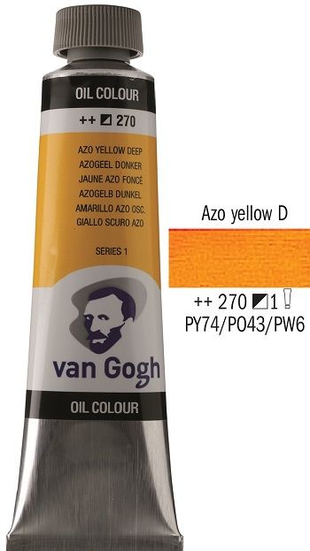 Van GOGH Oil - Маслена боя 40мл - Жълта тъмна / 270