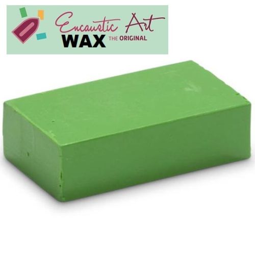 Encaustic WAX - Блокче цветен восък за Енкаустика № 6 - LIGHT GREEN-10гр