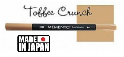 MEMENTO BRUSH MARKER , Japan - Двувърх маркер ЧЕТКА - TOFFEE CRUNCH