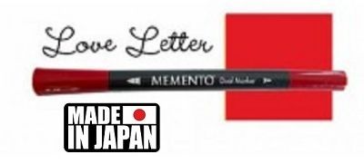 MEMENTO BRUSH MARKER , Japan - Двувърх маркер ЧЕТКА - LOVE LETTER