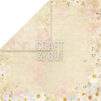 CRAFT&YOU # SPRING GARDEN - Дизайнерски скрапбукинг картон 30,5 х 30,5 см.