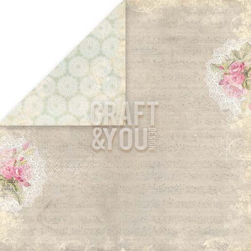 CRAFT&YOU # WEDDING GARDEN - Дизайнерски скрапбукинг картон 30,5 х 30,5 см.