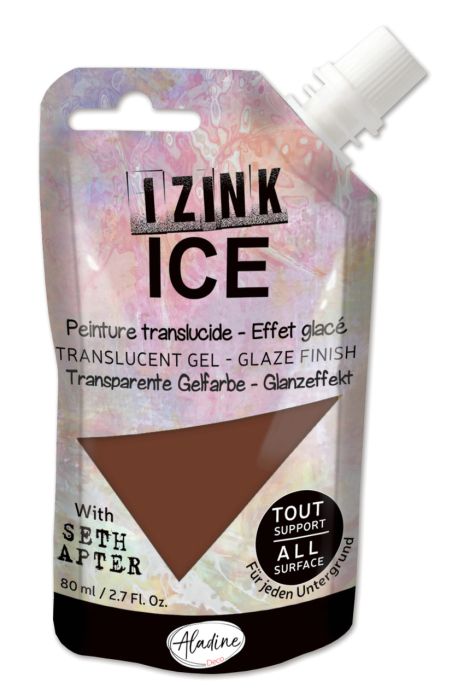 IZINK ICE - Translucent Gel, 80ml - Гелообразна боя с гланцов ефект - WHISKEY FROST