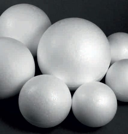 POLYSTYRENE BALL - Топки от стиропор 10бр. х 60 мм.