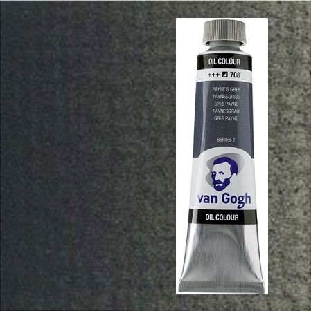 VAN GOGH Oil, 40ml * PAYNE`S GREY - Маслена боя - Пейн сива * 708