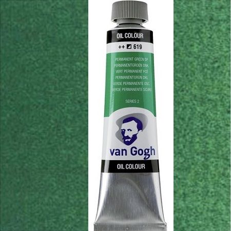 Van GOGH Oil - Маслена боя 40мл II серия - Перманент зелена тъмна / 619