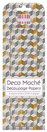 BLOCKS DECO MACHE - Декупажни хартии 22gsm , 3бр (26x37.5cm)