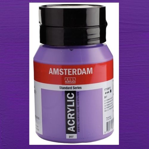AMSTERDAM ACRYLIC 500ml - Акрилна боя за живопис - Ultramarine violet 507