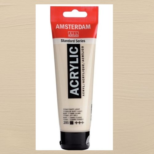 AMSTERDAM ACRYLIC - Акрилна боя за живопис 120 мл. - Titanium buff light 289
