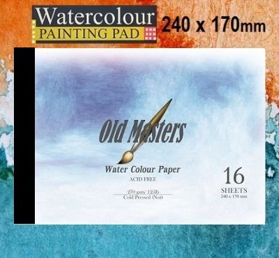 # OLD MASTERS Watercolour PAD  270g - АКВАРЕЛЕН блок 16л / 240x170