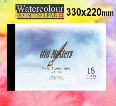 # OLD MASTERS Watercolour PAD 270g - АКВАРЕЛЕН блок 18л / 330x220 