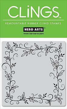 HERO ARTS, USA - `CLING` гумени печати SCROLL LABEL
