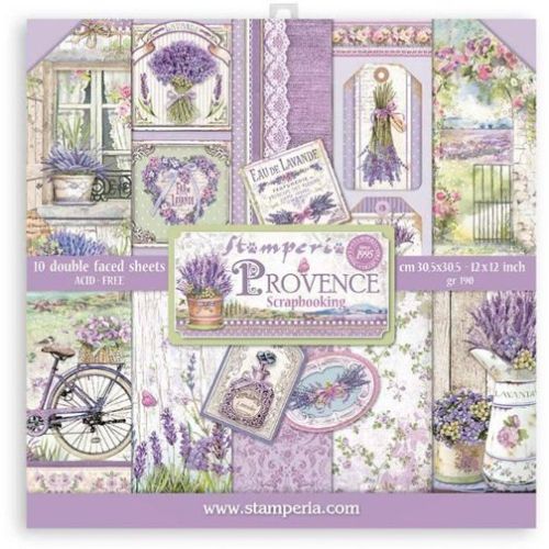 STAMPERIA "Provence" Double Face Sheets 10 Pack  - Дизайнерски блок 12"x12" 