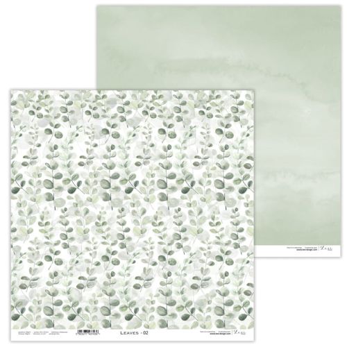 Lexi Design, Set of Double Face Sheets 12 - Leaves - Дизайнерски блок 30,5 х 30,5 см. 