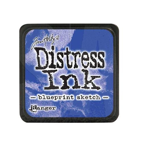 NEW MINI Distress ink pad by Tim Holtz - Тампон, "Дистрес" техника - Blueprint sketch