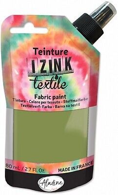 IZINK TEXTILE DYE, Made in France - Пигментна боя на Спрей за Батика върху текстил, 80 мл. - Absinthe