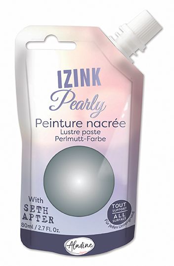 IZINK PEARLY PAINT by Seth Apter - Универсална перлена боя  80мл - Pewter