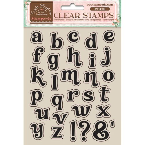 Stamperia, Create Happiness Alphabet Clear Stamps - Дизайнерски прозрачни печати 14 х 18 см.