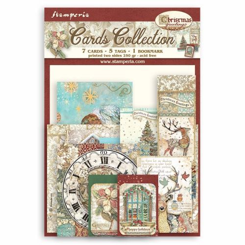STAMPERIA, Cards Collection Christmas Greetings
