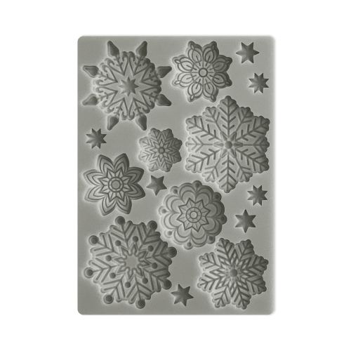 Stamperia, Silicone mold - Силиконова форма за моделиране - Snowflakes A6