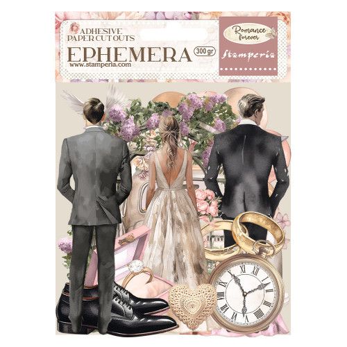 EPHEMERA - ROMANCE FOREVER CEREMONY EDITION -  Kомплект самозалепващи хартиени елементи - 16 х 16 см.