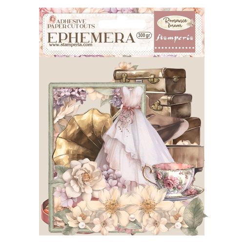 EPHEMERA - ROMANCE FOREVER JOURNALING EDITION -  Kомплект самозалепващи хартиени елементи - 16 х 16 см.