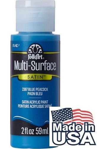 Multi-Surface Satin • Blue Peacock - Декорфин акрил за всякаква повърхност, 59мл.
