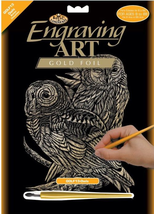 R&L,USA Engraving Art А4 - Картина за гравиране -златно фолио