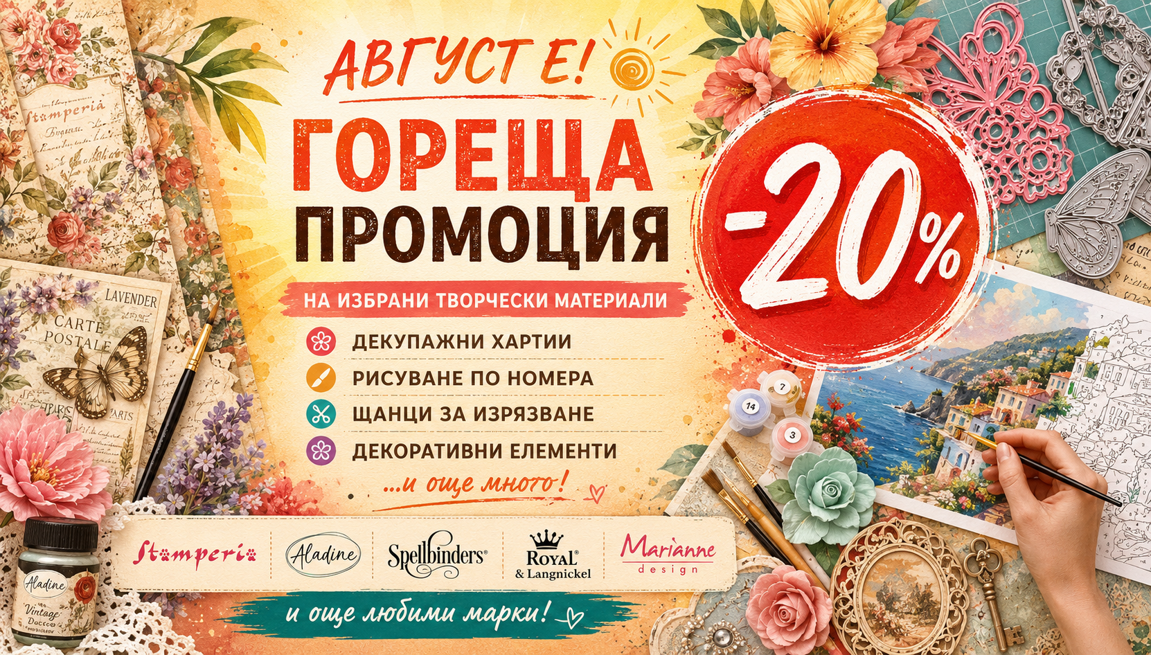 Август никога не е бил по-вдъхновяващ!