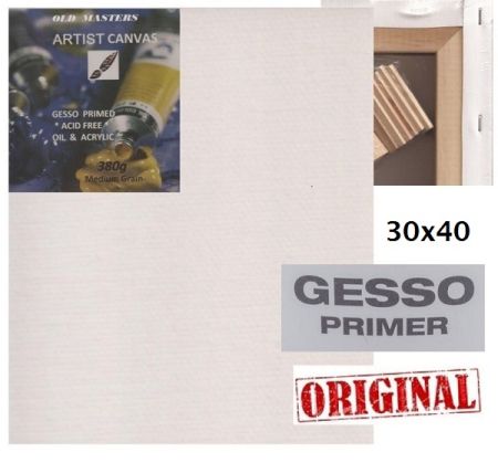 ARTIST CANVAS GESSO 30х40см - Грундирано платно на клинова подрамка