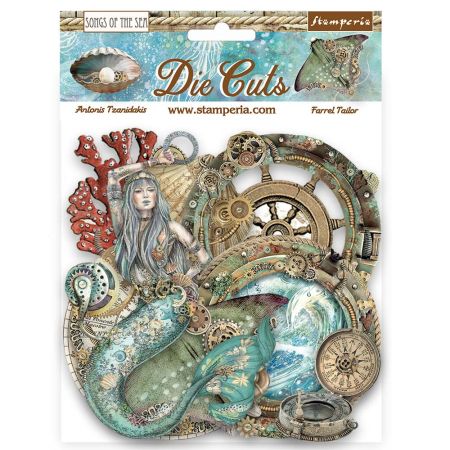 3D Die cuts assorted - Songs of the Sea ship and treasures - 3D ...