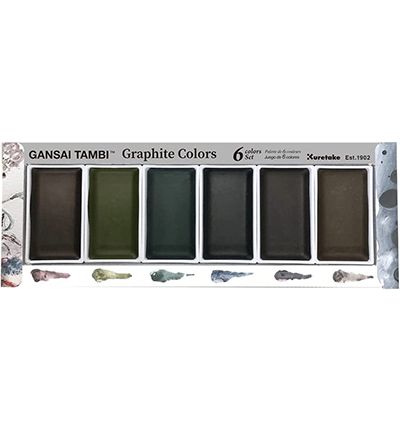 Gansai Tambi Graphite Colors - 6 Colors set