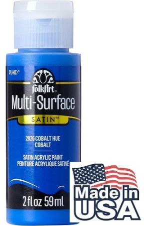 Multi-Surface Satin Acrylic Paints - Cobalt Hue