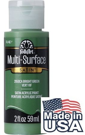 Multi-Surface Satin Acrylic Paints - Bright Green