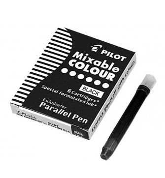 PILOT PARALLEL refill   - Патрони 6бр BLACK