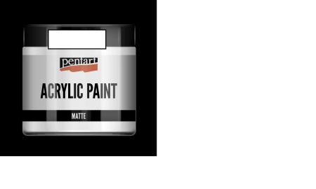 PENTART - MATTE ACRYLIC PAINTS - White, 500 ml.