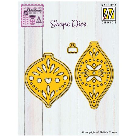 Nellie's Choice • Shape Dies Scandinavian Baubles 5pcs