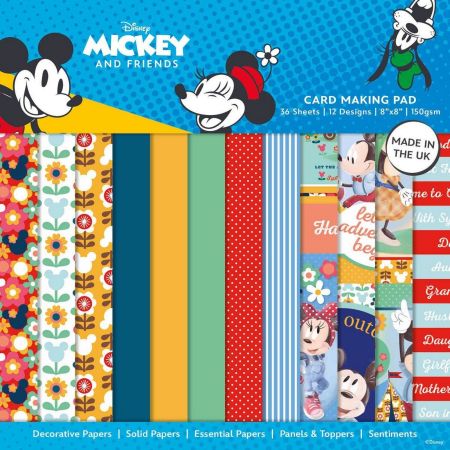 Creative Expressions • Card Making Pad Mickey & Minnie Mouse 