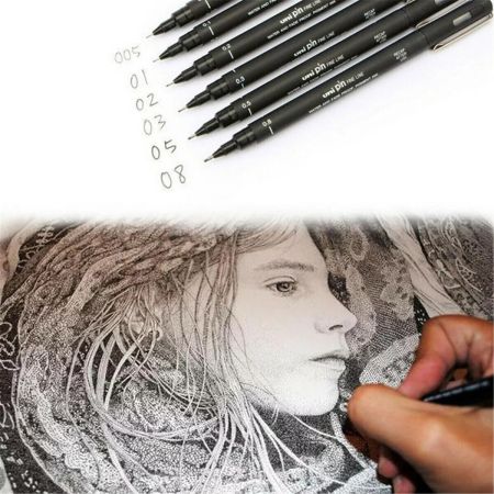 UNI PIN  FINE LINER  005 - Профи тънкописец BLACK 