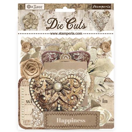 STAMPERIA - 3D Die cuts assorted - Old Lace