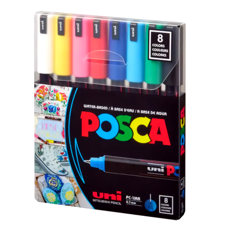 ACRYLIC MARKER POSCA PC-1MR SUPERFINE SET 