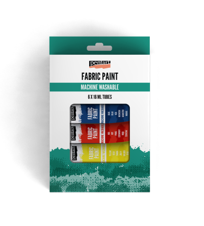 Fabric paint set 6 colors - Фини Текстилни бои 16мл / 6цв 