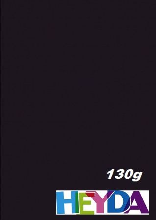 A4 ART paper 130g BLACK - Двустранна черна рисувателна  хартия А4 50л /  пакет