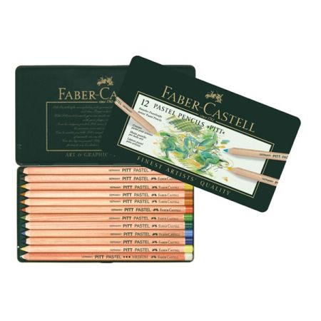 Faber-Castell Pitt Pastel - Професионални пастелни моливи - 12 цв.