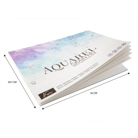 NASSAU ART PAPER PAD A3 CP300g WHITE - АКВАРЕЛЕН блок 20л  300г  A3 