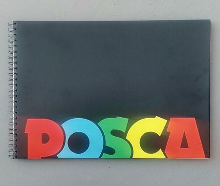 POSCA A4 BLACK PAPER PAD 50sheets / 130gsm