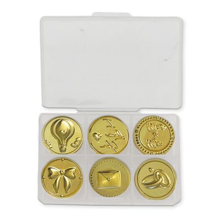 Stampera, Celebration Set 6 seals diam cm 2,5 - Wedding