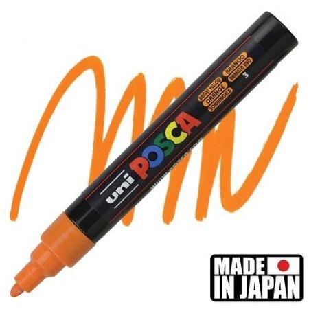 ACRYLIC MARKER POSCA PC-3M FINE BRIGHT YELLOW